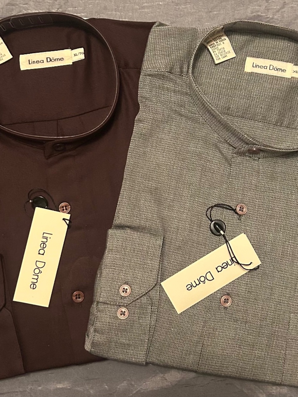 🚨🚨 2 FOR 1 🚨🚨 Linea Dome Button Down Collarless